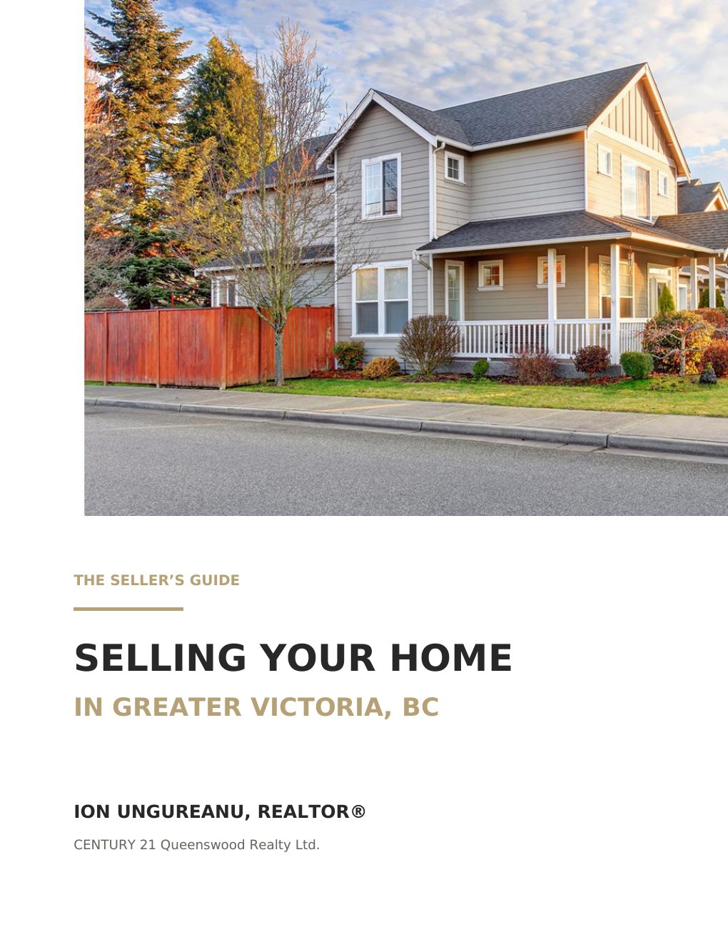 Cover of Ion Ungureanu’s Home Selling Guide for Greater Victoria